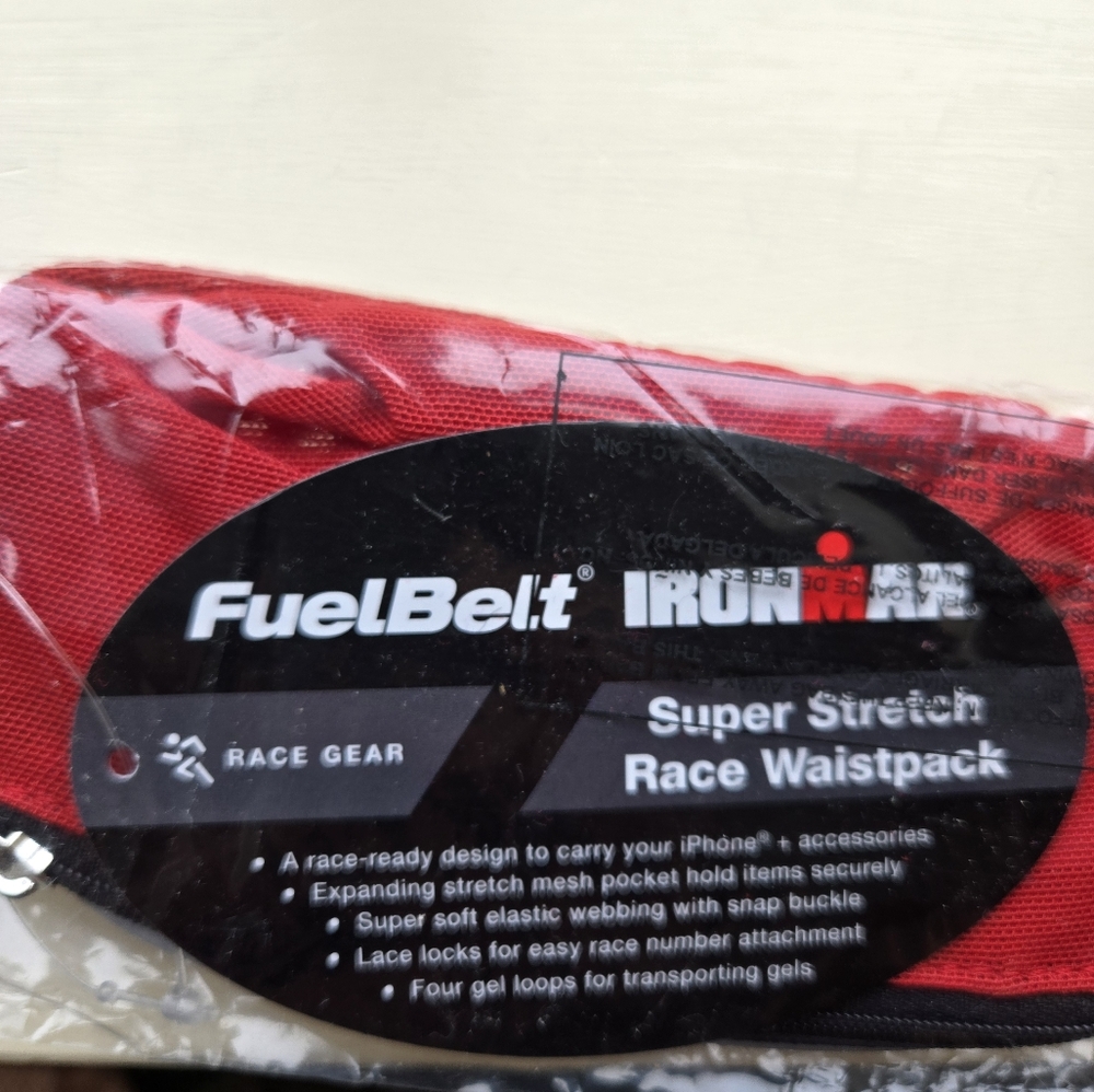 Ironman FuelBelt Red Super Stretch Race Waistpack